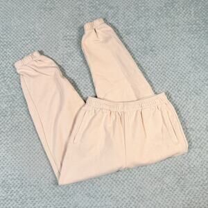 GAP Classic Cream Tapered Leg Sweatpants Comfort S